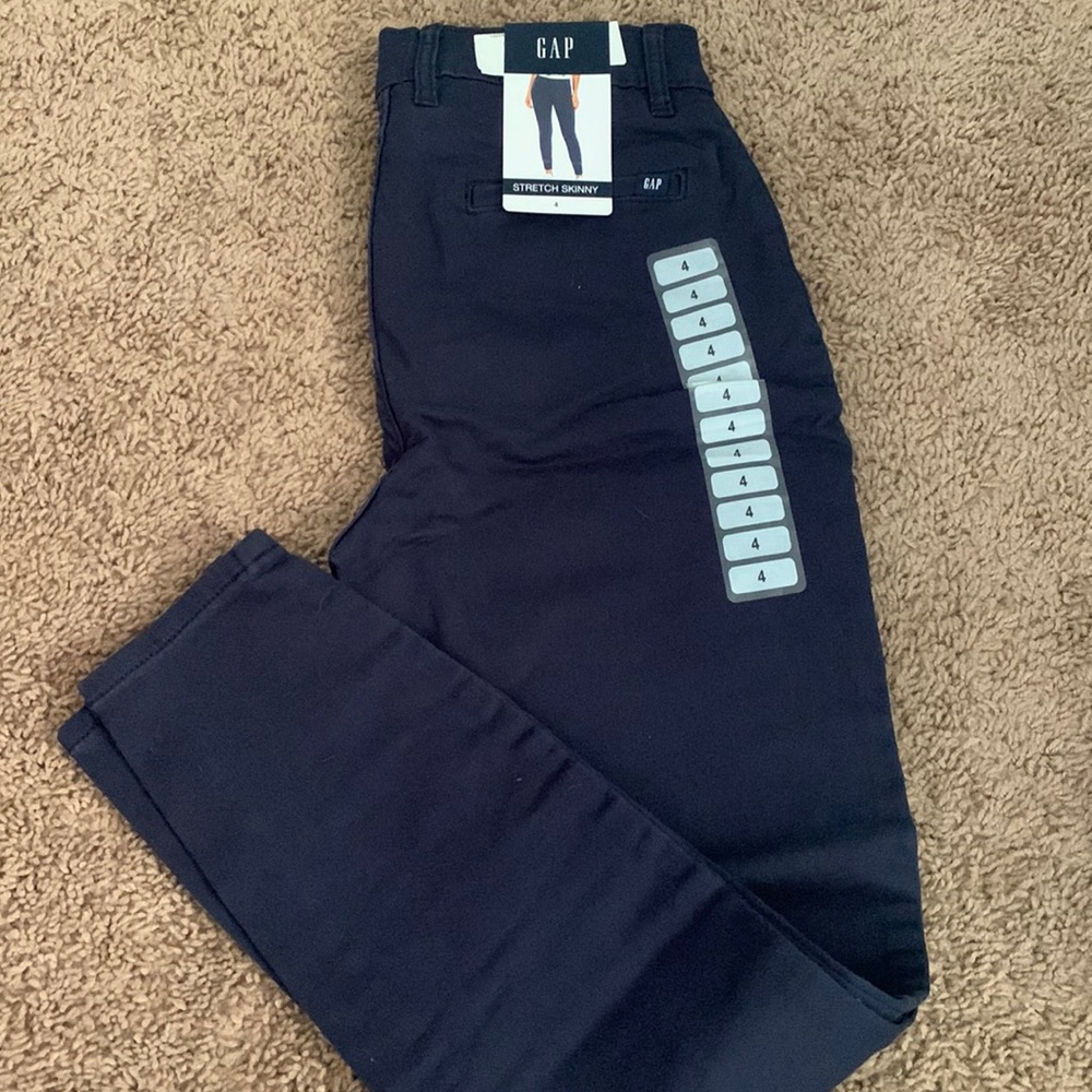 Stretch skinny GAP Navy blue pants